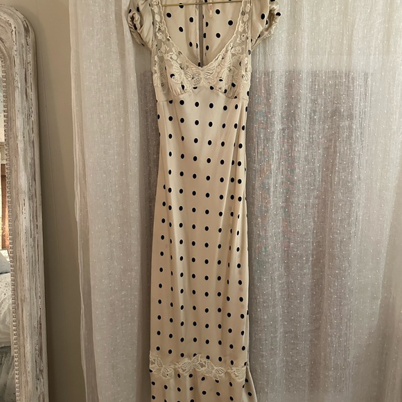 Free people butterfly babe midi dress in tea combo size small - Picture 5 of 15